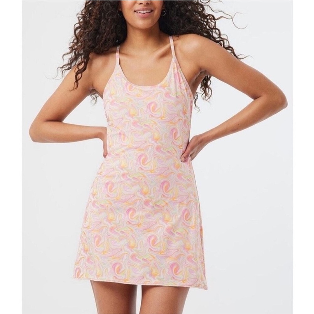 Outdoor Voices Multicolor Swirl Athletic Dress
